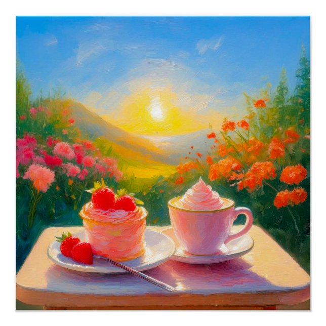 Pôster A mais doce tarde do dia Poster brilhante (Frente)