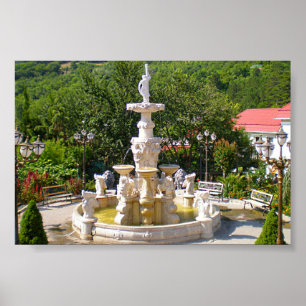 Poster A majestosa fonte do zoológico de Yalta "Fairy Ta