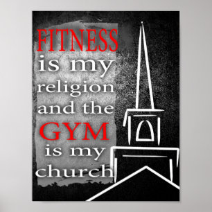 Poster A malhação é minha religião e o Gym é minha i