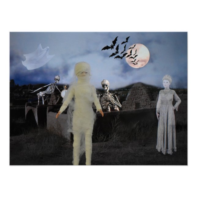 Pôster A mamãe e os amigos. Dia das Bruxas (Frente)