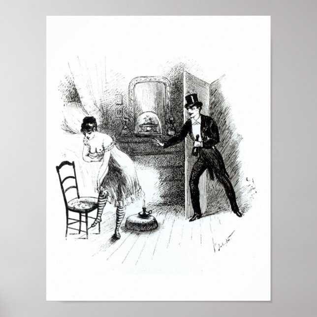 Pôster A man visiting a prostitute (Frente)