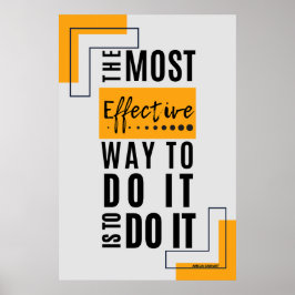 Poster A maneira mais eficaz: Ação ousada