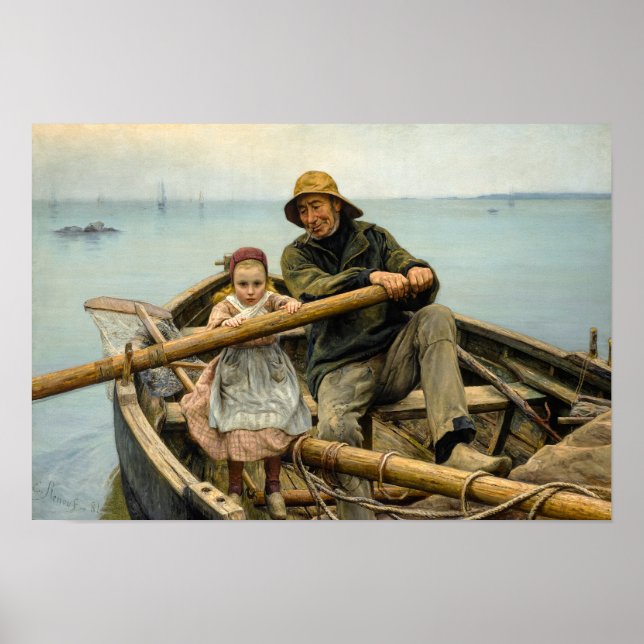 Poster A Mão Auxiliar, 1881, por Emile Renouf (Frente)