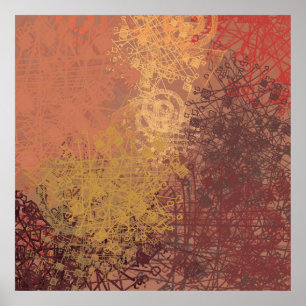 Poster A mão fez arte. Textura colorida. Trabalho de arte