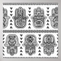 A Mão Indiana Desenhou Hamsa Doodle 2