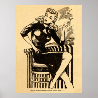 Pôster A Mariel sentia-se melhor agora.