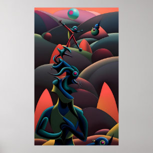 Poster A Martini fica no Planeta das Azeitonas - Ken Gage