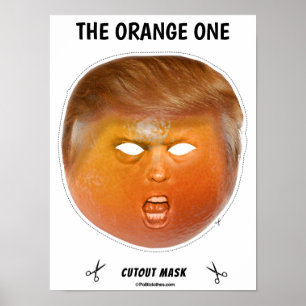 Poster A Máscara Laranja de Halloween