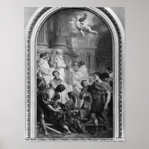 Poster A massa da manjericão do St., antes de 1747