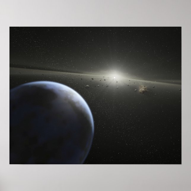 Poster A massive asteroid belt in orbit around a star (Frente)