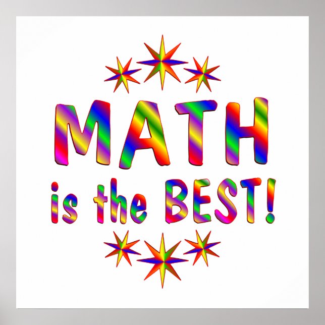 Poster A matemática é a melhor (Frente)