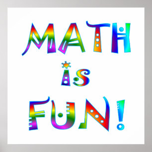 Pôster A matemática é divertimento