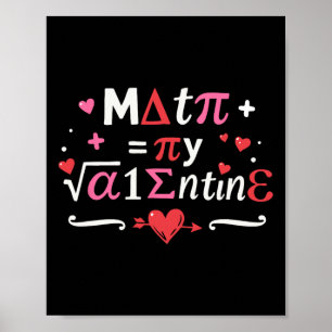 Poster A Matemática É Meu Namorado Símbolos Para O Dia Do