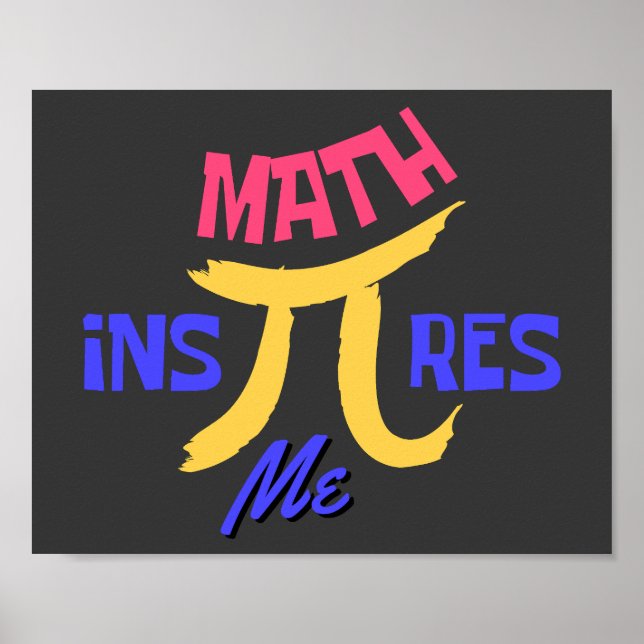 Poster A Matemática Me Inspira Feliz Dia Nacional Pi (Frente)