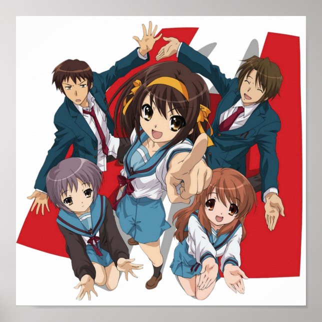 Poster A Melancolia de Haruhi Suzumiya (Frente)