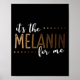 Poster A Melanina Para Mim História Negra Afro-Americana