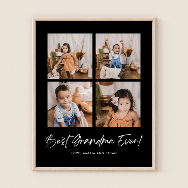 Poster A Melhor Avó Verde De Quatro Fotos (Criador carregado)