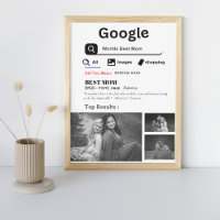 A melhor foto personalizada da mamãe retrô do Goog