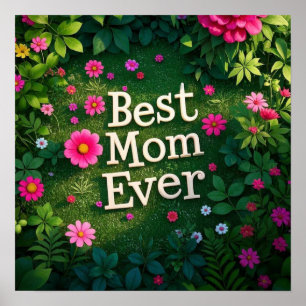 Poster A Melhor Mãe Do Jardim Flor De Sempre