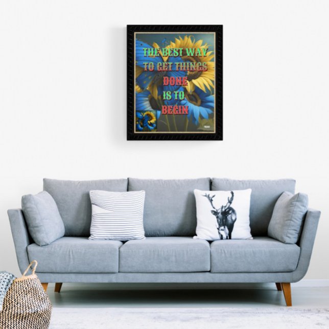 Poster A melhor maneira de fazer as coisas é começar (Criador carregado)