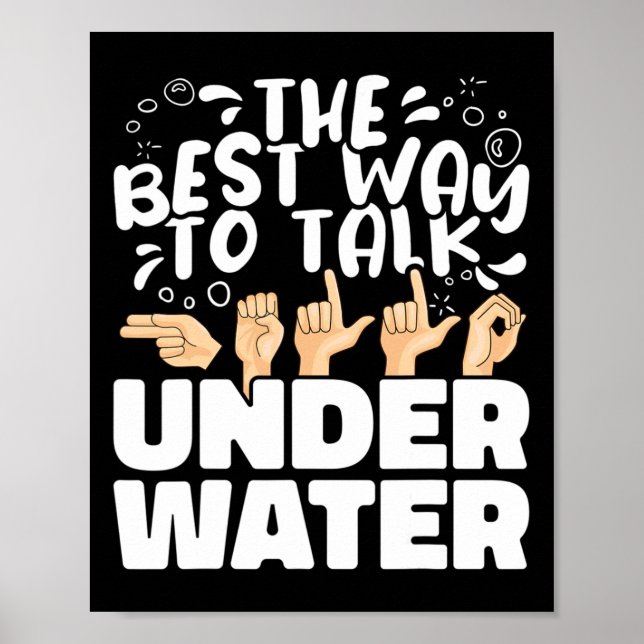 Poster A Melhor Maneira de se Comunicar Debaixo d'Água em (Frente)