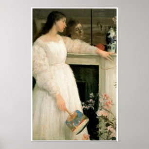 Pôster A menina branca pequena; Sinfonia no branco,