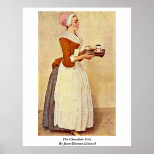 Poster A menina do chocolate por Jean-Etienne Liotard
