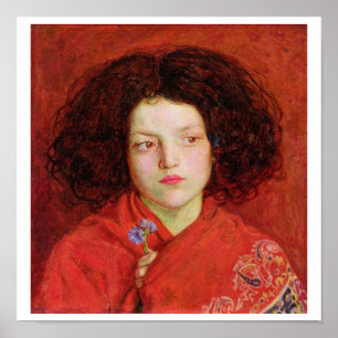 Pôster A menina irlandesa, 1860 (óleo nas canvas