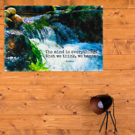 Poster A Mente É Tudo, Citação de Motivação Wallart