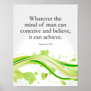 Poster A mente pode conseguir citações inspiradores