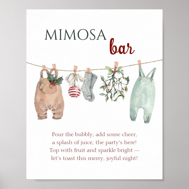 Poster A Merry Little Christmas Clothes Mimosa Bar (Frente)
