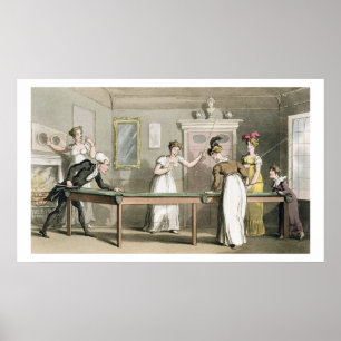 Poster A Mesa Billiard, do Tour do Dr. Syntax em