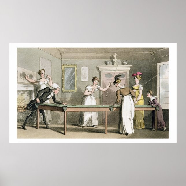 Poster A Mesa Billiard, do Tour do Dr. Syntax em (Frente)