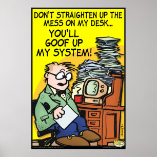 Pôster A Mess Na Minha Mesa