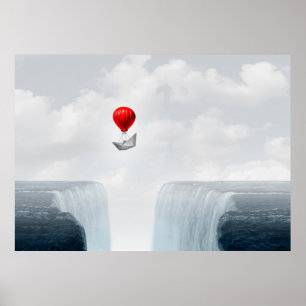 Poster A metáfora do conceito surreal e da solução criati