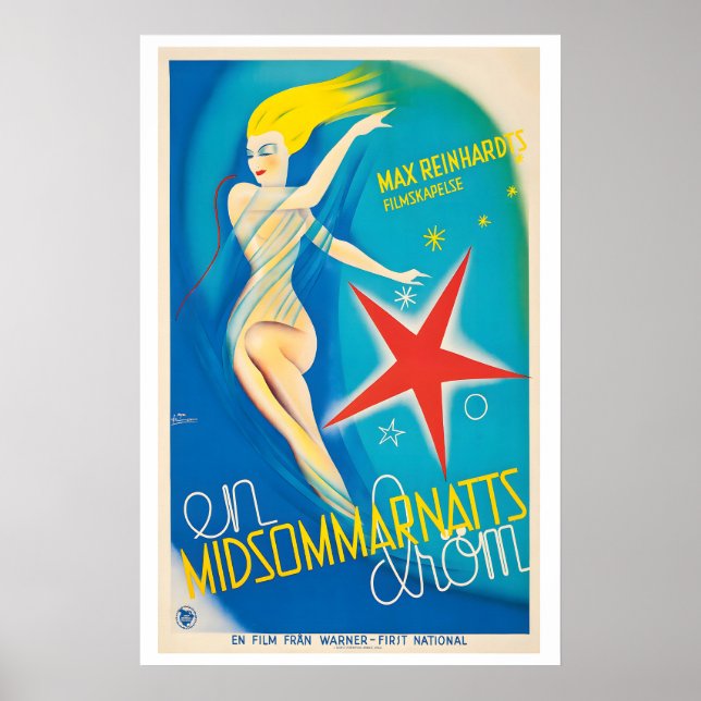 Poster A Midsummer Night's Dream En Midsommarnatts Drom (Frente)