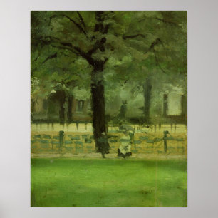 Poster A milha do Ladie, Kensington jardina (óleo no