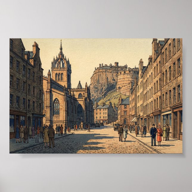Poster A Milha Real em Edimburgo  (Frente)