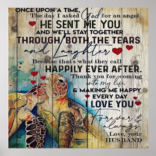 Poster À Minha Esposa Presente | Presente Feriado (Frente)