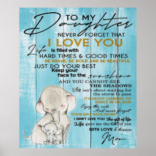 POSTER À MINHA FILHA PRESENTE AMÁVEL PARA FILHA