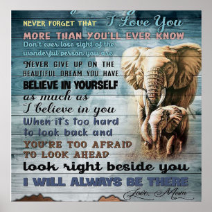 Poster À Minha Filha, Presente Para Criança, Carta Para