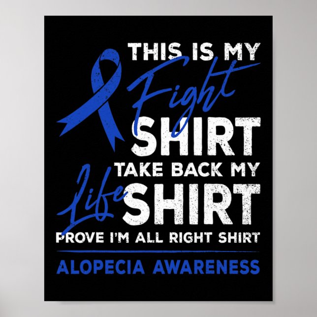 Poster A Minha Luta Contra A Alopecia É Conhecer Um Guerr (Frente)