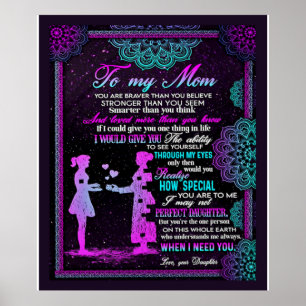 Poster À Minha Mãe E Ao Presente Da Filha, A Mamãe Deu