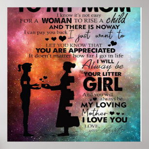 Poster À Minha Mãe Presente   Novo declive  