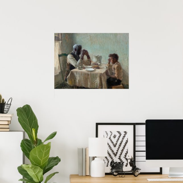 Poster A miséria grata de Henry Ossawa Tanner (Escritório em casa)