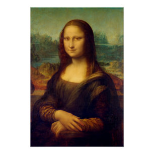 Pôster A Mona Lisa por Leonardo da Vinci