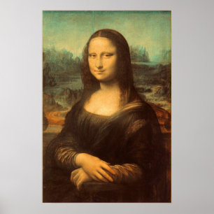 Pôster A Mona Lisa por Leonardo da Vinci
