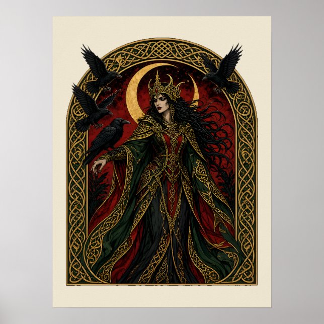 Poster A Morrigan, Rainha dos Fantasmas (Frente)
