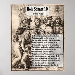 Pôster A morte de John Donne, não seja soneto