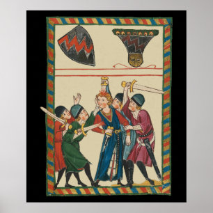 Poster A Morte De Reinmar von Brennenberg Arte Medieval